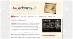 Desktop Screenshot of bibleanswers.ie
