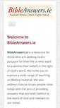 Mobile Screenshot of bibleanswers.ie